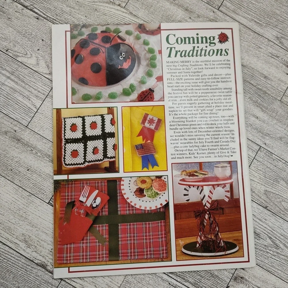 Crafting‎ Traditions May June 1999 Vintage Craft Magazine Patterns 90s Projects
